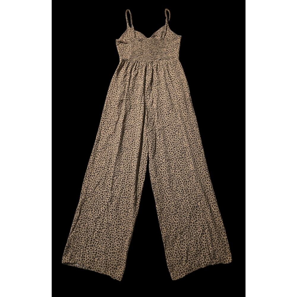 Blue Rain cheetah print romper with pockets, size small - Picture 2 of 5